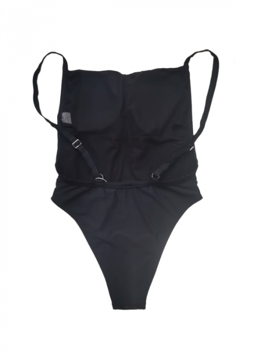 Costum de baie intreg negru cu sclipici [2]