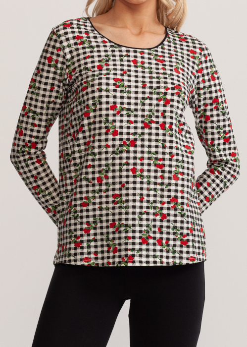 Pijama femei cu colanti, Soft&Seven Sofiaman, Negru [5]
