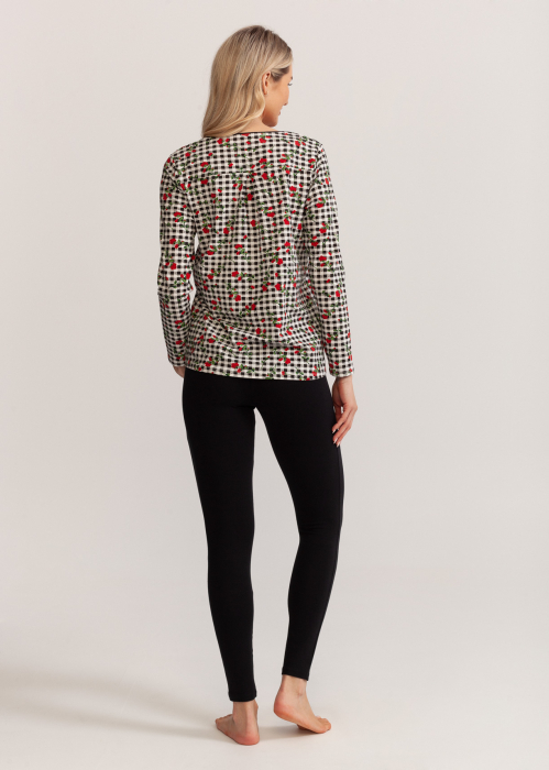 Pijama femei cu colanti, Soft&Seven Sofiaman, Negru [2]