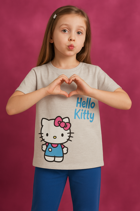 Pijama  Fete  Tricou si Pantalon Lung,  HELLO KITTY [1]