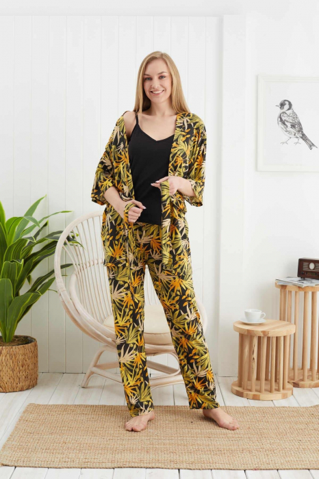 Set pijama dama compus din 3 piese [4]
