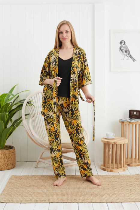 Set pijama dama compus din 3 piese [3]