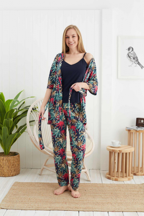 Set pijama dama compusă din 3 piese cu imprimeu [3]