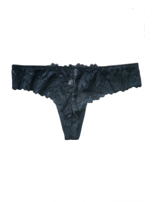 Set sutien si chilot , verde din dantela, sutien dublu push-up, chilot brazilian [4]