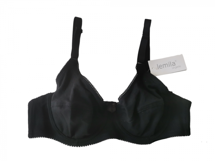 Sutien simplu elegant cu armatura, negru [3]