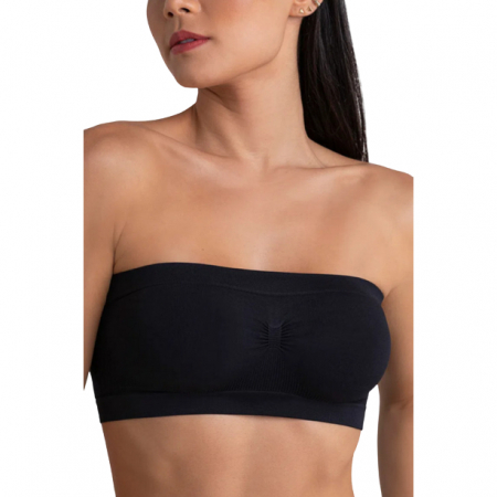Bustiera  sport simpla fara burete, neagra [0]