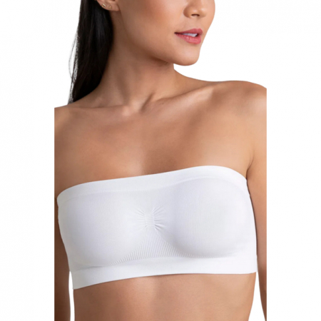 Bustiera  sport simpla fara burete, alba [1]