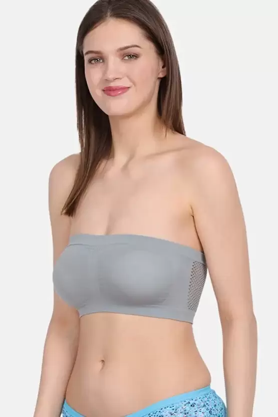Lenjerie intima - Bustiera simpla fara burete, gri