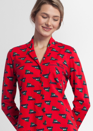 Camasa de noapte rosie Soft & Seven BY SOFIAMAN [1]