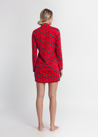 Camasa de noapte rosie Soft & Seven BY SOFIAMAN [4]