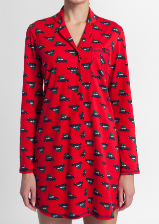 Camasa de noapte rosie Soft & Seven BY SOFIAMAN [6]