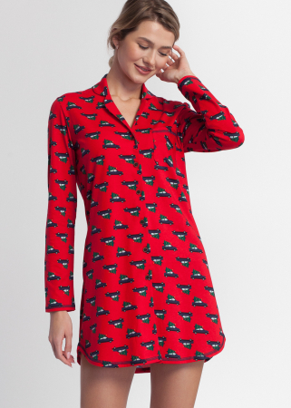 Camasa de noapte rosie Soft & Seven BY SOFIAMAN [2]