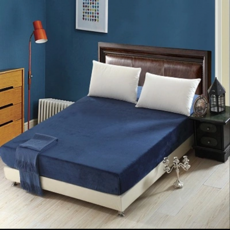 Cearceaf 100x200 - Cearceaf de pat cu elastic 100×200 cm, bleumarin