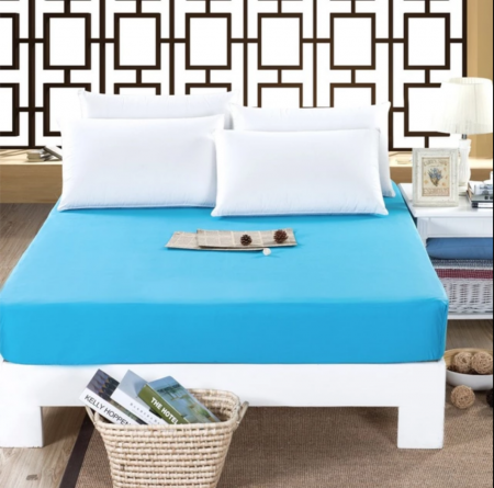 Articole de casa - Cearceaf de pat cu elastic 160X200, albastru