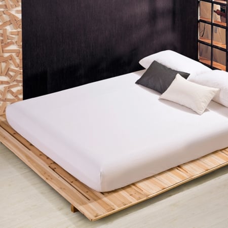 Articole de casa - Cearceaf de pat cu elastic 160X200, alb