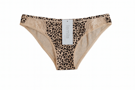 Lenjerie intima - Chilot dama model Animal Print cu dantela