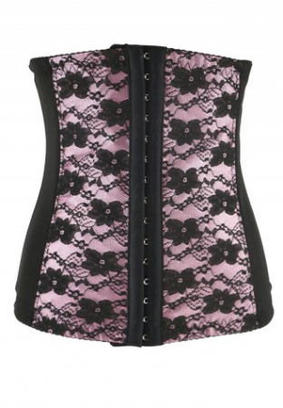 Corset dama modelator negru cu dantela [1]