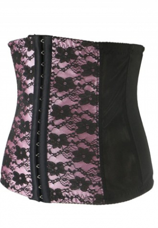 Femei - Corset dama modelator negru cu dantela