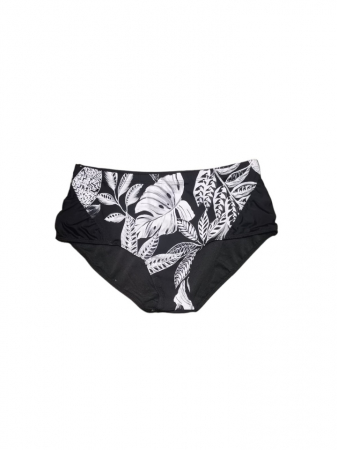 Costum de baie 2 piese, negru cu alb , marime mare [3]