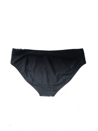 Costum de baie 2 piese, negru cu alb, marime mare [3]