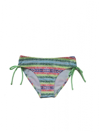 Costum de baie verde deschis, sutien balconet cu cupe si slip cu snur reglabil [2]