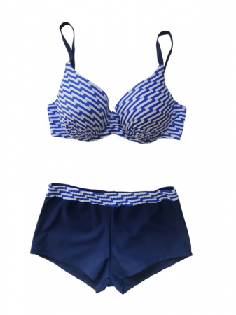 Costum de baie 2 piese, marime mare, cu boxer [0]