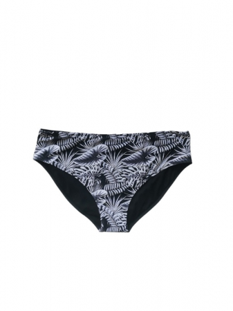 Costum de baie 2 piese, negru cu alb, marime mare [2]