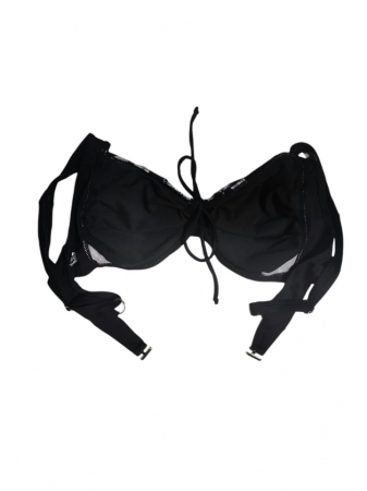 Costum de baie 2 piese, negru cu alb , marime mare [2]