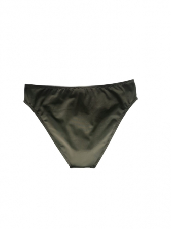 Costum de baie verde, sutien cu cupe, bretele reglabile si slip normal [2]