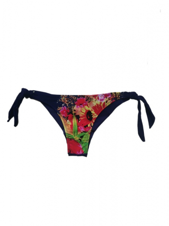 Costum de baie bleumarin, sutien balconet cu push-up si slip brazilian cu snur reglabil [3]