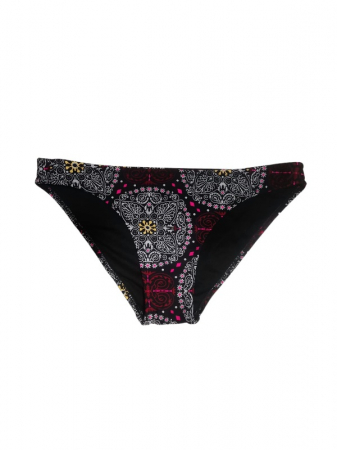 Costum de baie 2 piese negru cu imprimeu [2]