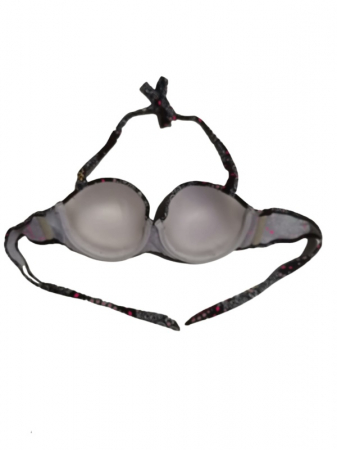 Costum de baie 2 piese negru cu imprimeu [4]