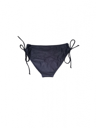 Costum de baie negru cu dungi, sutien cu dublu pus-up si bretele reglabile, slip clasic [4]