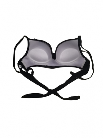 Costum de baie 3 piese, sutien cu push-up, slip normal cu talie inalta si pareo [2]