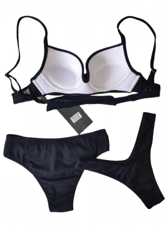Costum de baie 3 piese, negru [2]