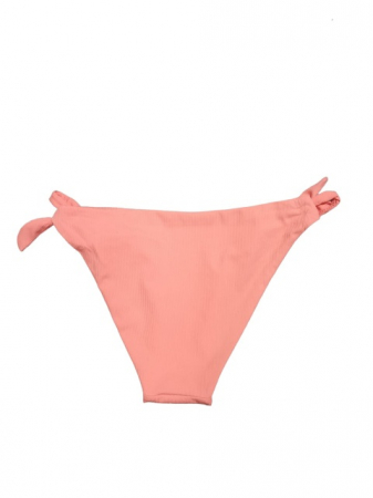 Costum de baie , 3 piese , portocaliu deschis (piersica) , chilot cu talie inalta + chilot normal ,sutien balconet [3]