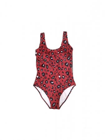 Costume de baie - Costum de baie intreg, Maro Animal Print