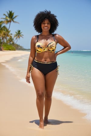 Femei - Costum de baie damă plus size 2 piese cu cupe și slip clasic cu talie înaltă