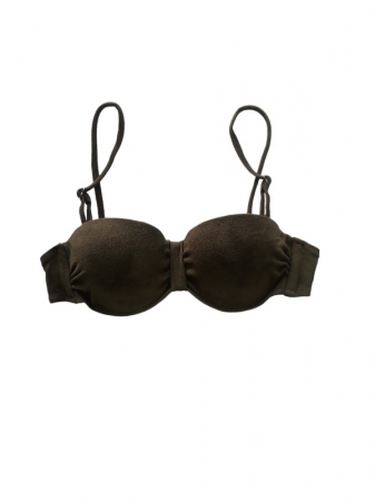 Costum de baie 2 piese verde model catifea [3]