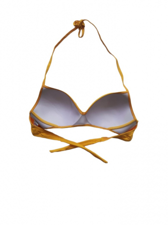 Costum de baie galben, sutien cu cupe și snur [2]