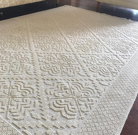Covor din bumbac bej [3]