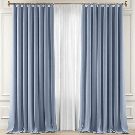 Articole de casa - Draperie albastru, blackout 2 buc 150x250
