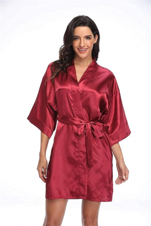 Halat din satin Rosu [3]