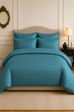 Lenjerii de pat - Lenjerie de Pat Premium Damasc, 200x230 cm, Eleganta si Rafinamnet, Verde