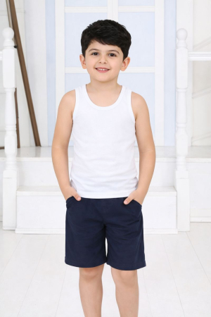 Băieți - Maiou alb băieți Donella