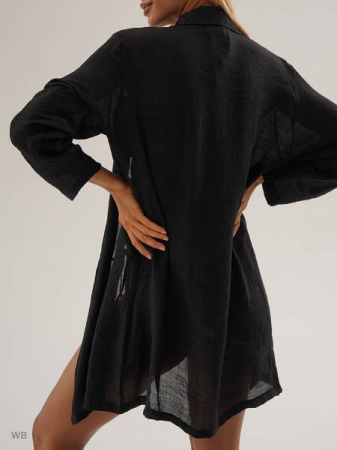 Pareo Tip Camasa, Negru [5]
