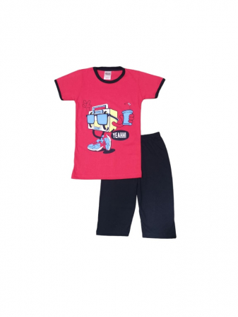 Pijamale - Pijama de Vară pentru Băieți, Rosu