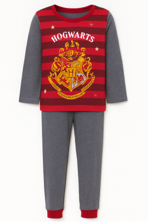 Pijamale cu lung - Pijama baieti Harry Potter, gri
