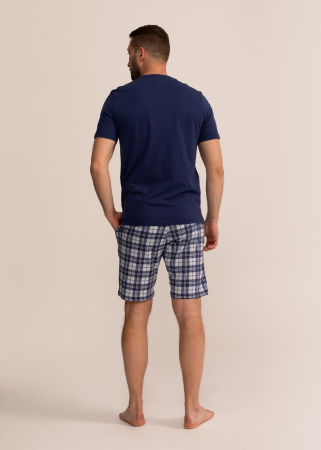 Pijama barbati cu pantaloni scurti, Soft&Seven Sofiaman  Bleumarin [1]