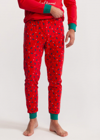 Pijama barbati rosie cu Brad Soft & Seven BY SOFIAMAN [1]